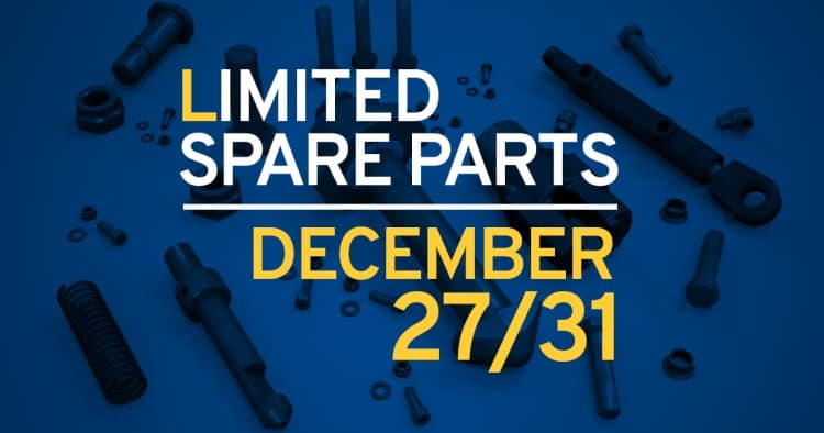 Limited spare part deliveries