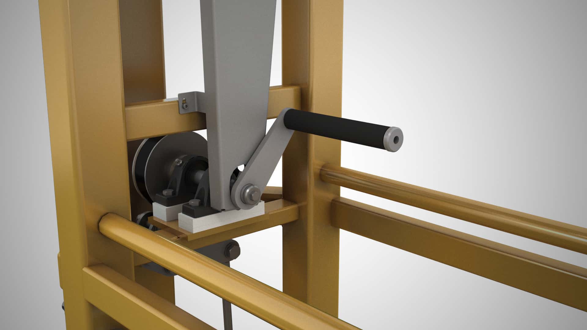 Safety Lashing Gondola Moving Lever