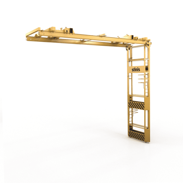 Yard crane spreader - single lift